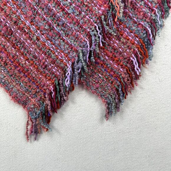 Margrit Laman Italy Knit Shawl Women’s One Size Multicolor Art To Wear Handwoven - Picture 2 of 16